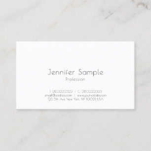 Tarjeta De Visita Moderno diseño Minimalista elegante plantilla simp
