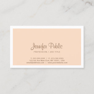 Tarjeta De Visita Moderno diseño profesional elegante en color