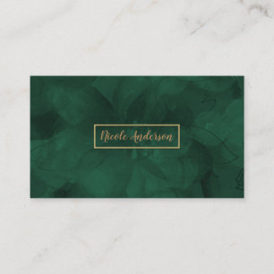 Tarjeta De Visita Moderno elegante atractivo floral de la acuarela