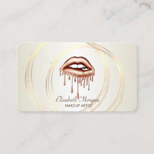 Tarjeta De Visita Moderno Elegante Con Estilo, Rayado ,Círculos Dora