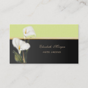 Tarjeta De Visita Moderno Elegante con lunares-Polka Dots,Calas