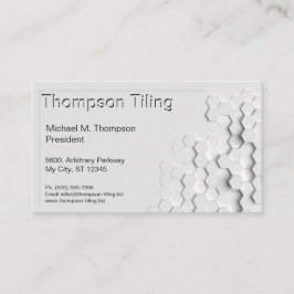 Tarjeta De Visita Moderno elegante del hexágono del modelo