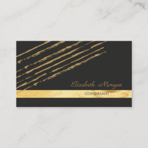 Tarjeta De Visita Moderno Elegante Estiloso, Rayado