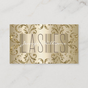 Tarjeta De Visita Moderno Elegante Lazas De Oro