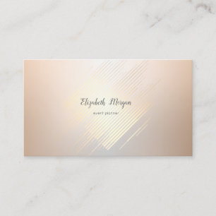 Tarjeta De Visita Moderno Elegante Líneas Luminosas