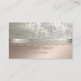 Tarjeta De Visita Moderno Elegante Profesional Fresco, Encaje