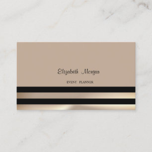 Tarjeta De Visita Moderno Elegante Profesional, Raya Negra