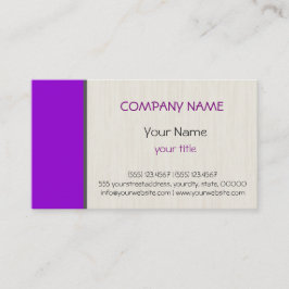Tarjeta De Visita Moderno elegante profesional violeta oscuro