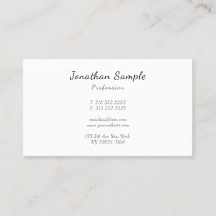 Tarjeta De Visita Moderno elegante script escrito a mano personaliza