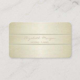 Tarjeta De Visita Moderno Elegante Sencillo con Estilo, Perlas