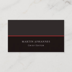 Tarjeta De Visita Moderno Elegante Sencillo Estiloso Gris Negro Mini