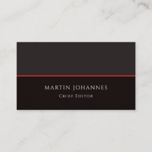 Tarjeta De Visita Moderno Elegante Sencillo Estiloso Gris Negro Mini
