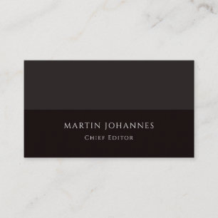Tarjeta De Visita Moderno Elegante Sencillo Estiloso Gris Negro Mini