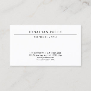 Tarjeta De Visita Moderno Elegante Sencillo Plantilla Profesional De