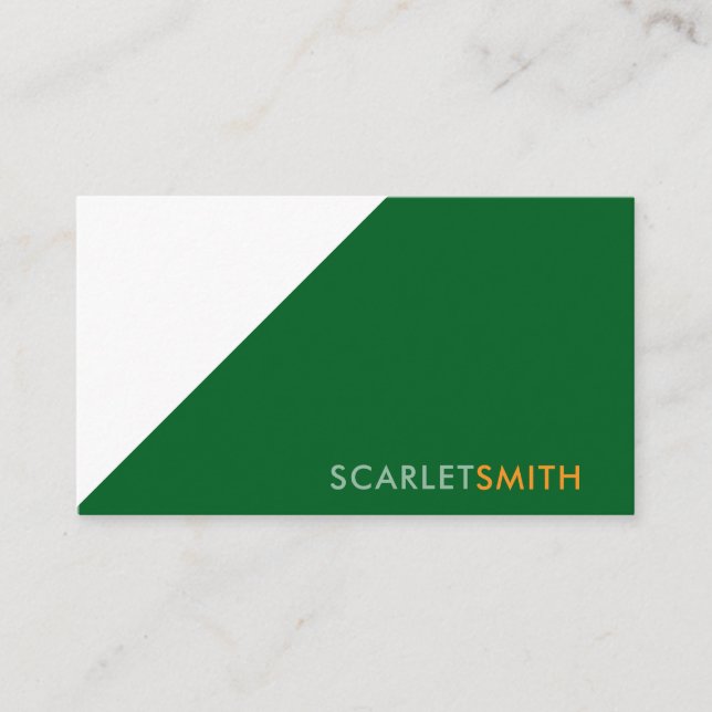 Tarjeta De Visita Moderno, elegante, sencillo y minimalista (Anverso)