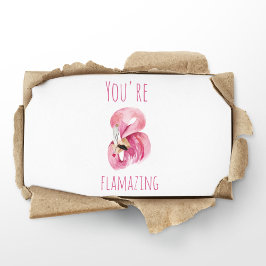 Tarjeta De Visita Moderno, Es Flamante Belleza Flamingo Rosa