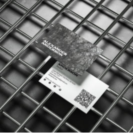 Tarjeta De Visita Moderno escrúpulo negro profesional mínimo