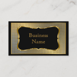Tarjeta De Visita Moderno estilo Business Gold Metalizado negro