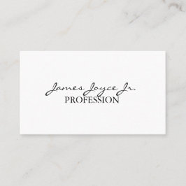 Tarjeta De Visita Moderno estilo manuscrito | Texto Personalizado Mí