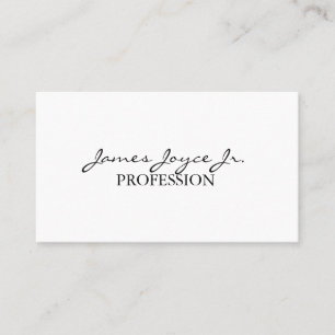 Tarjeta De Visita Moderno estilo manuscrito   Texto Personalizado Mí