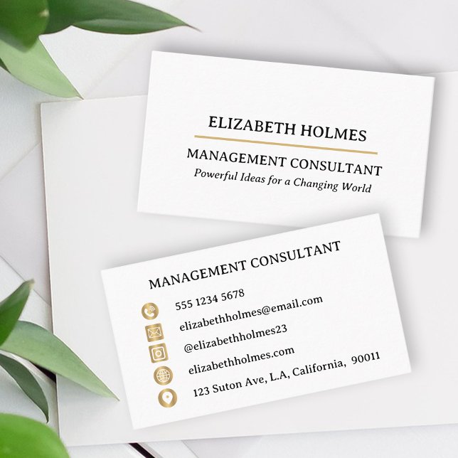 Tarjeta De Visita Moderno estilo Minimalista (Subido por el creador)