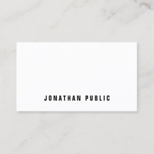 Tarjeta De Visita Moderno estilo Minimalista elegante profesional li