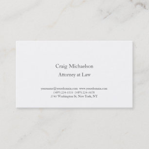 Tarjeta De Visita Moderno estilo Minimalista sencillo