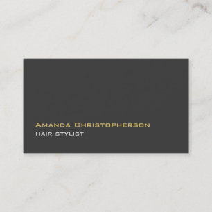 Tarjeta De Visita Moderno estilo moderno de pelo gris oscuro