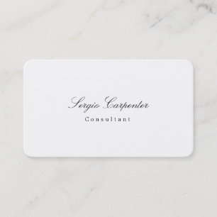 Tarjeta De Visita Moderno estilo simple de clase Minimalista simple 