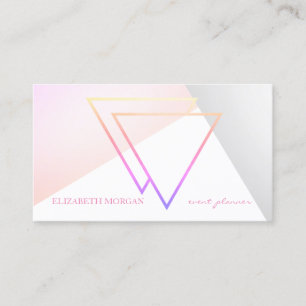 Tarjeta De Visita Moderno Estiloso Profesional Geométrico