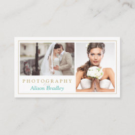 Tarjeta De Visita Moderno estudio de fotografía Boda elegante