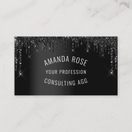 Tarjeta De Visita Moderno evento de maquillaje profesional Black Dri