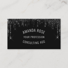 Tarjeta De Visita Moderno evento de maquillaje profesional Black Dri