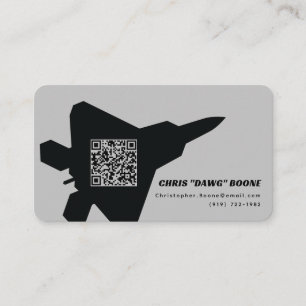 Tarjeta De Visita Moderno F-22 Raptor Fighter Jet