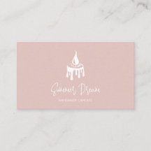 Moderno fabricante de velas Rubor Pink Minimalista