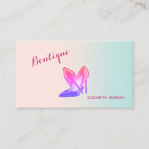Tarjeta De Visita Moderno Femenino Profesional ,Tacones altos