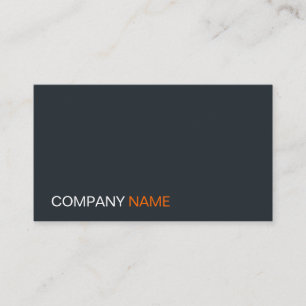 Tarjeta De Visita Moderno fresco del gris, del naranja y blanco -