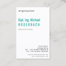 Tarjeta De Visita Moderno, frisch, mit Monogram für Angeber