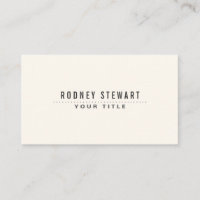 Moderno genérico minimalista blanco roto