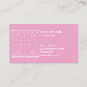 Tarjeta De Visita Moderno Geométrico Minimalista elegante profesiona