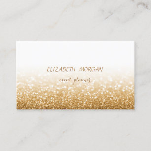 Tarjeta De Visita Moderno Glamuroso Profesional Brillante , Bokeh