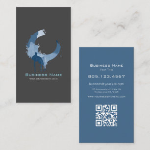 Tarjeta De Visita Moderno Gris Oscuro Personalizado y Remolino Abstr