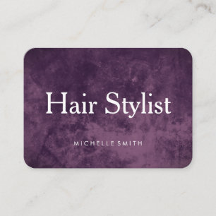 Tarjeta De Visita Moderno Grunge Hair Stylist