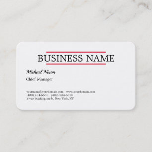 Tarjeta De Visita Moderno guión profesional moderno Minimalista
