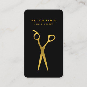Tarjeta De Visita Moderno Hair Profesional Stylist Social Media