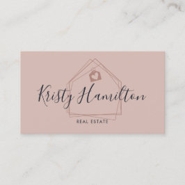 Tarjeta De Visita Moderno Inmobiliario Profesional Realtor Añadir Fo