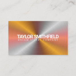 Tarjeta De Visita Moderno irlandés metalizado