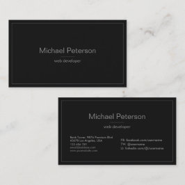 Tarjeta De Visita Moderno, limpio, simple, Minimalista profesional n