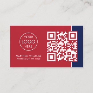 Tarjeta De Visita Moderno logotipo de código QR profesional de tutor