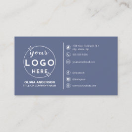 Tarjeta De Visita Moderno logotipo gris sencillo Personalizado icono